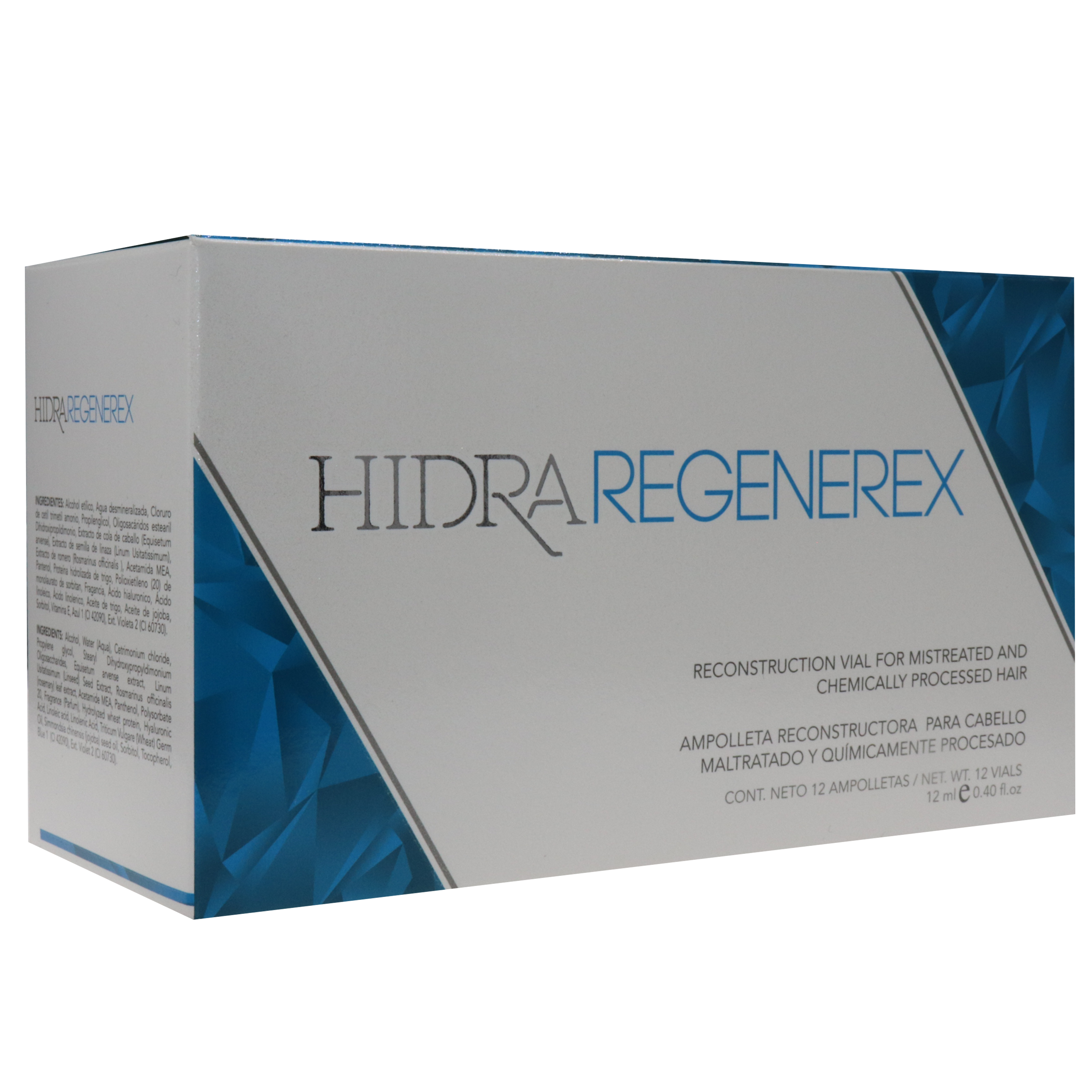 Hidra Force Reconstructing Treatment Vials for Chemically Processed Hair (0.4oz/12)