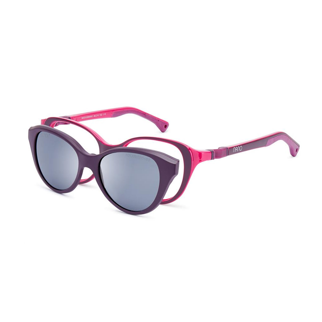 Nano Mimi Solar Clip Purple/Fuchsia angled view