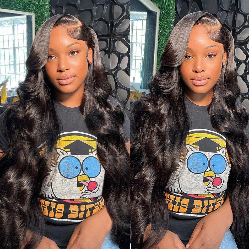 HD Transparent 13x4 13x6 Body Wave Lace Front Human Hair Wigs Glueless