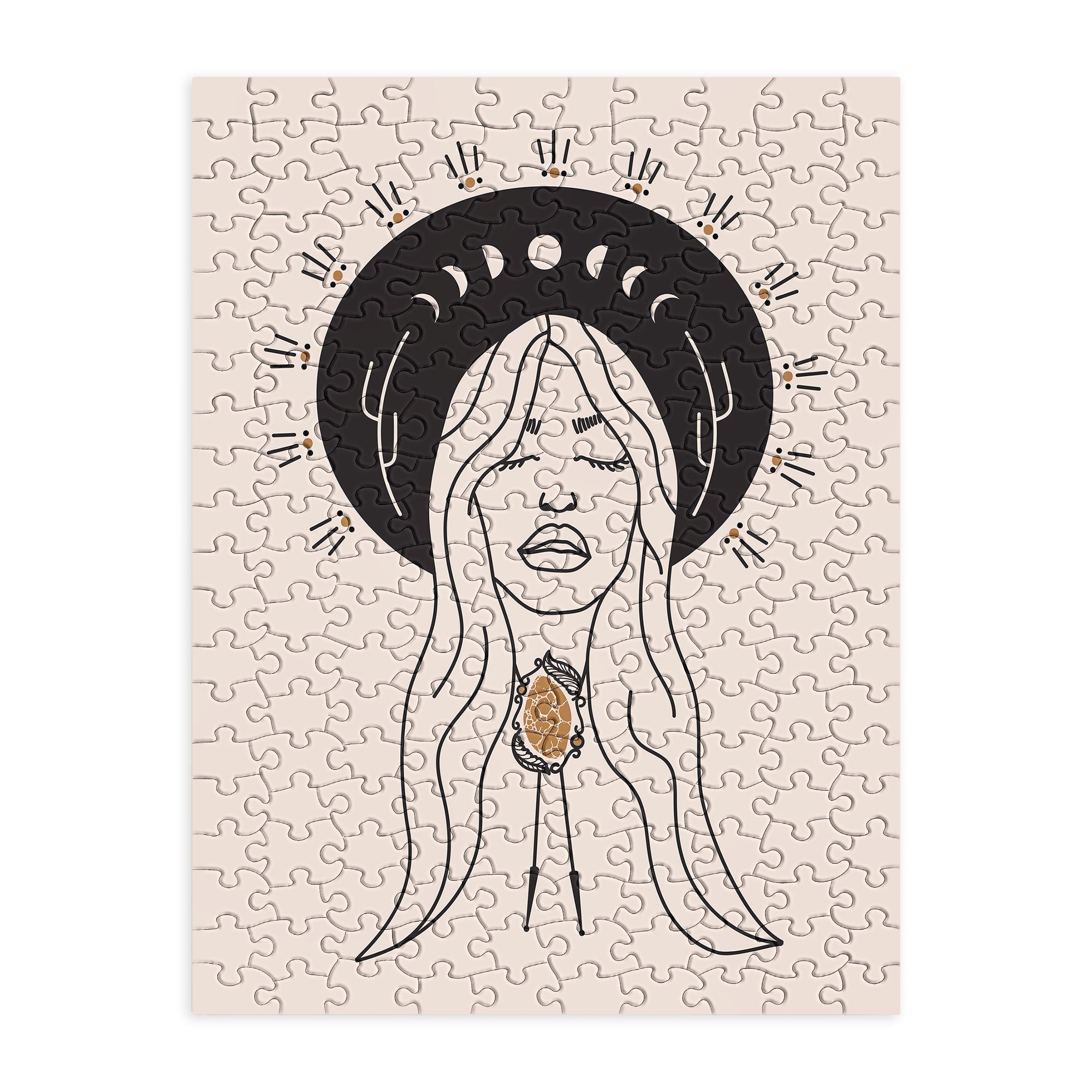 Desert Angel in Black Cream Jigsaw Puzzle (DS) DD