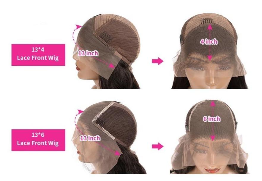 Brazilian 13x4 Afro Kinky Curly Lace Front Human Hair Wigs