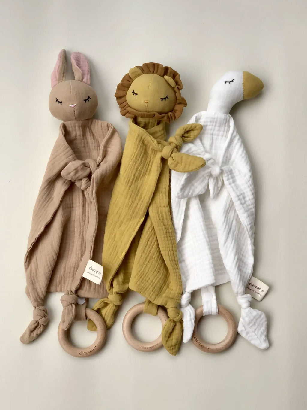 Organic Snuggle Lovie Blanket - Lion