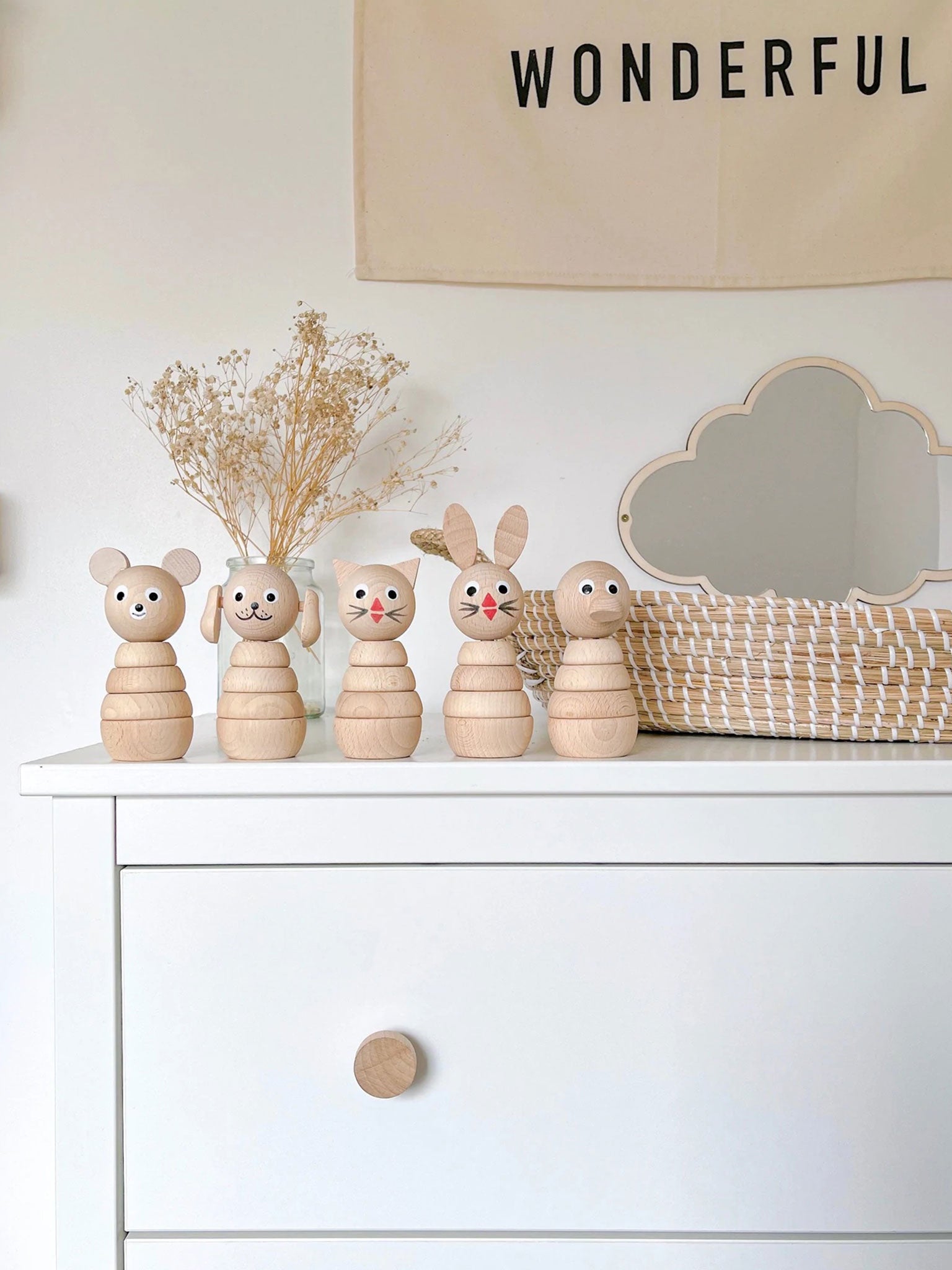 Wooden Bear Stacker Toy