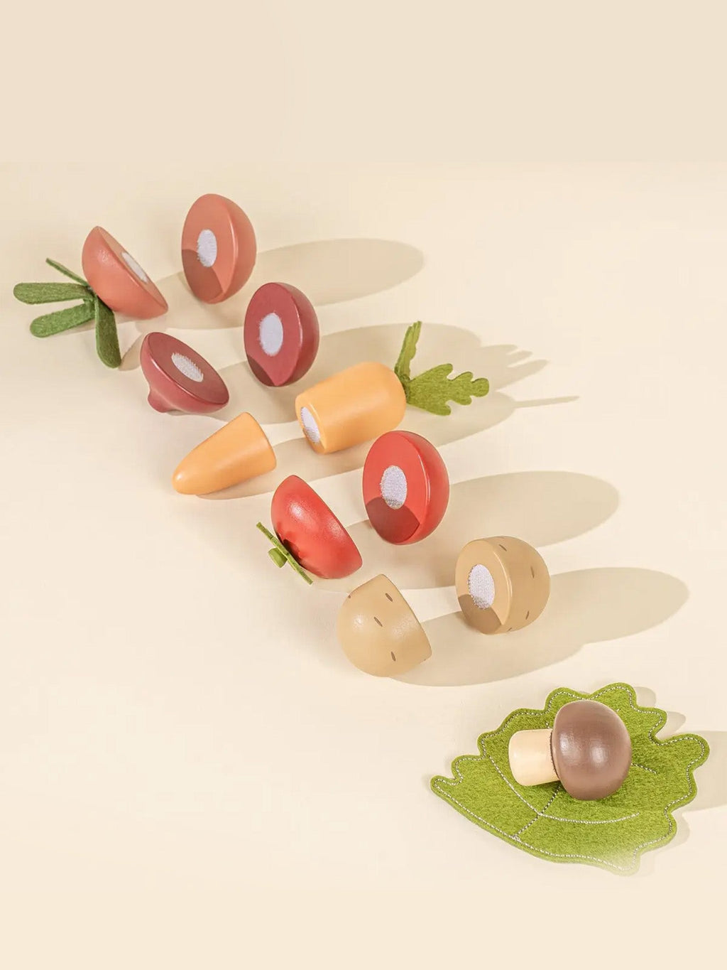 Wooden Vegetables Play Set