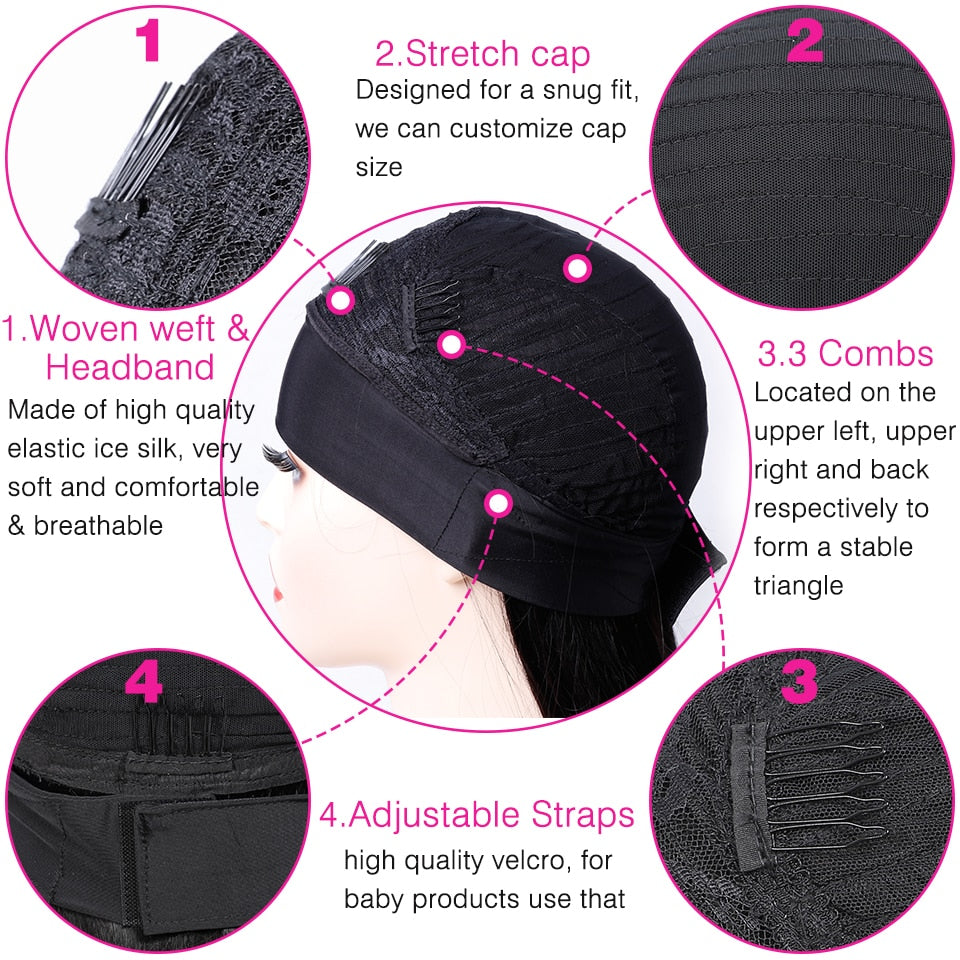 Glueless Straight Human Hair Headband Wig